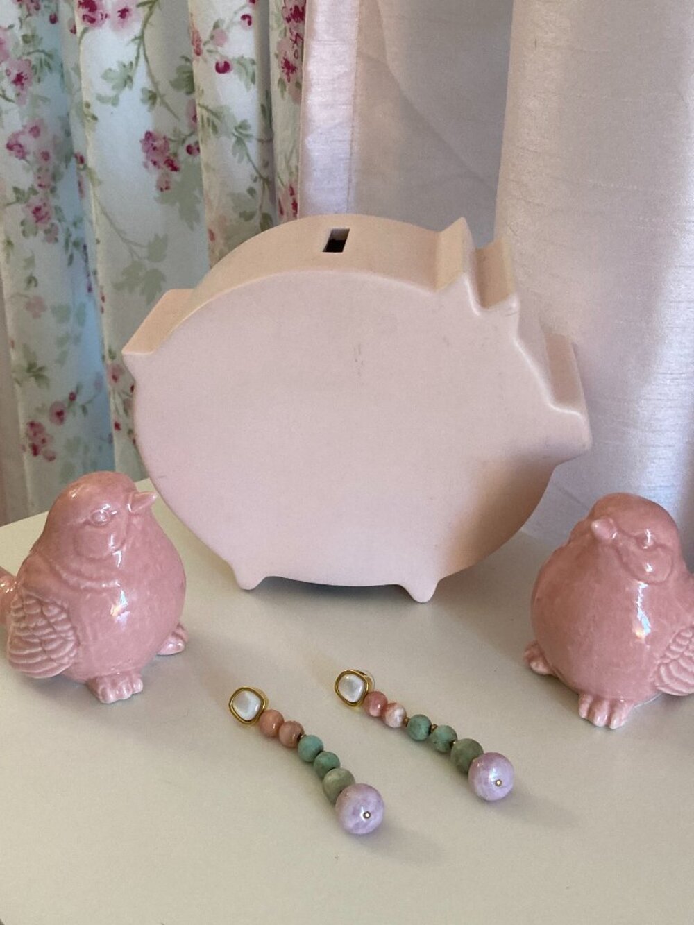 Lizzie Fortunato Costa Nova pastel earrings, genuine stones